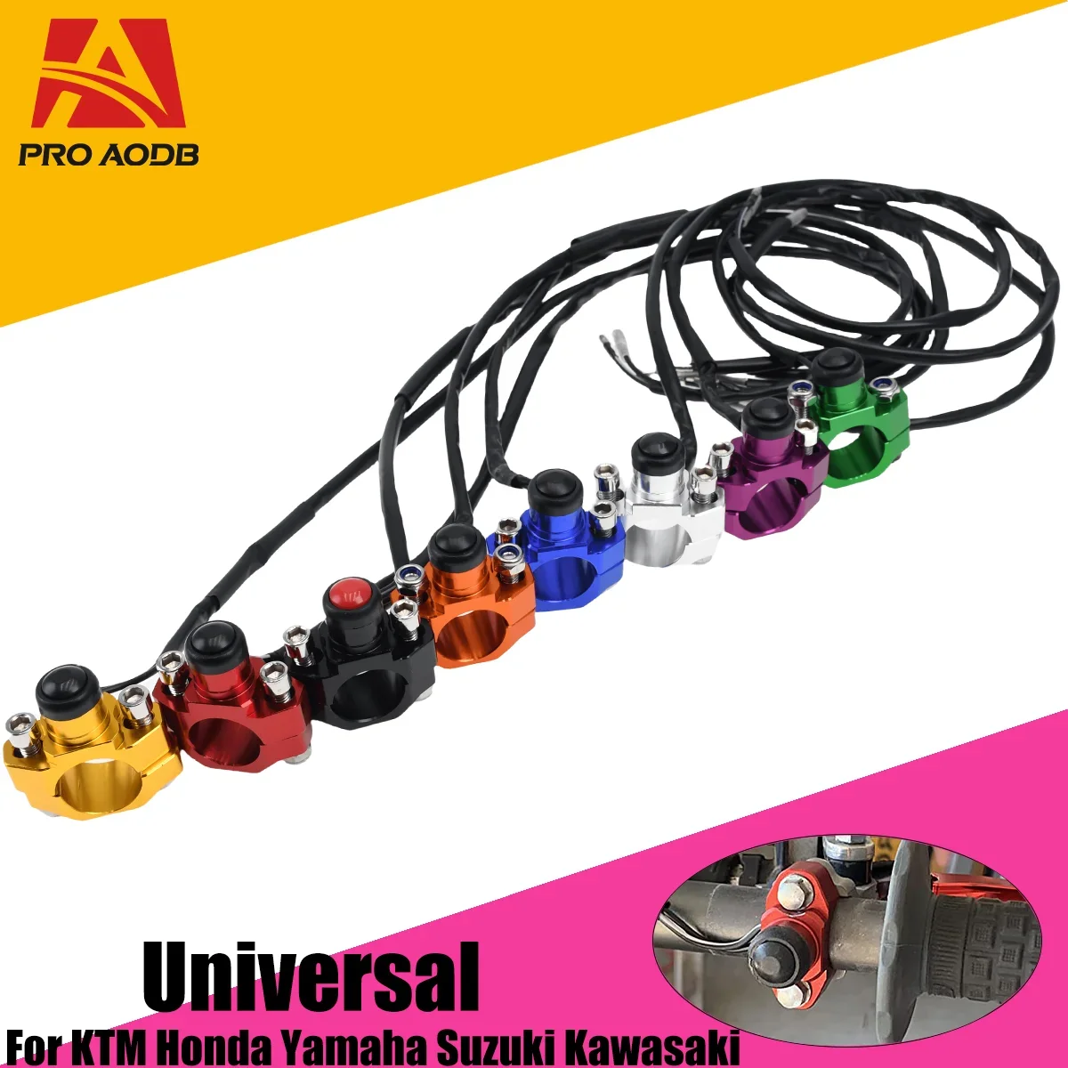 Motorcycle CNC Universal Start Kill Switch Engine ON OFF Stop Button For KTM EXC Yamaha YZF Kawasaki KLX Honda CRF WRF Motocross
Motorcycle CNC Universal Start Kill Switch Engine ON OFF Stop Button For KTM EXC Yamaha YZF Kawasaki KLX Honda CRF WRF Motocross