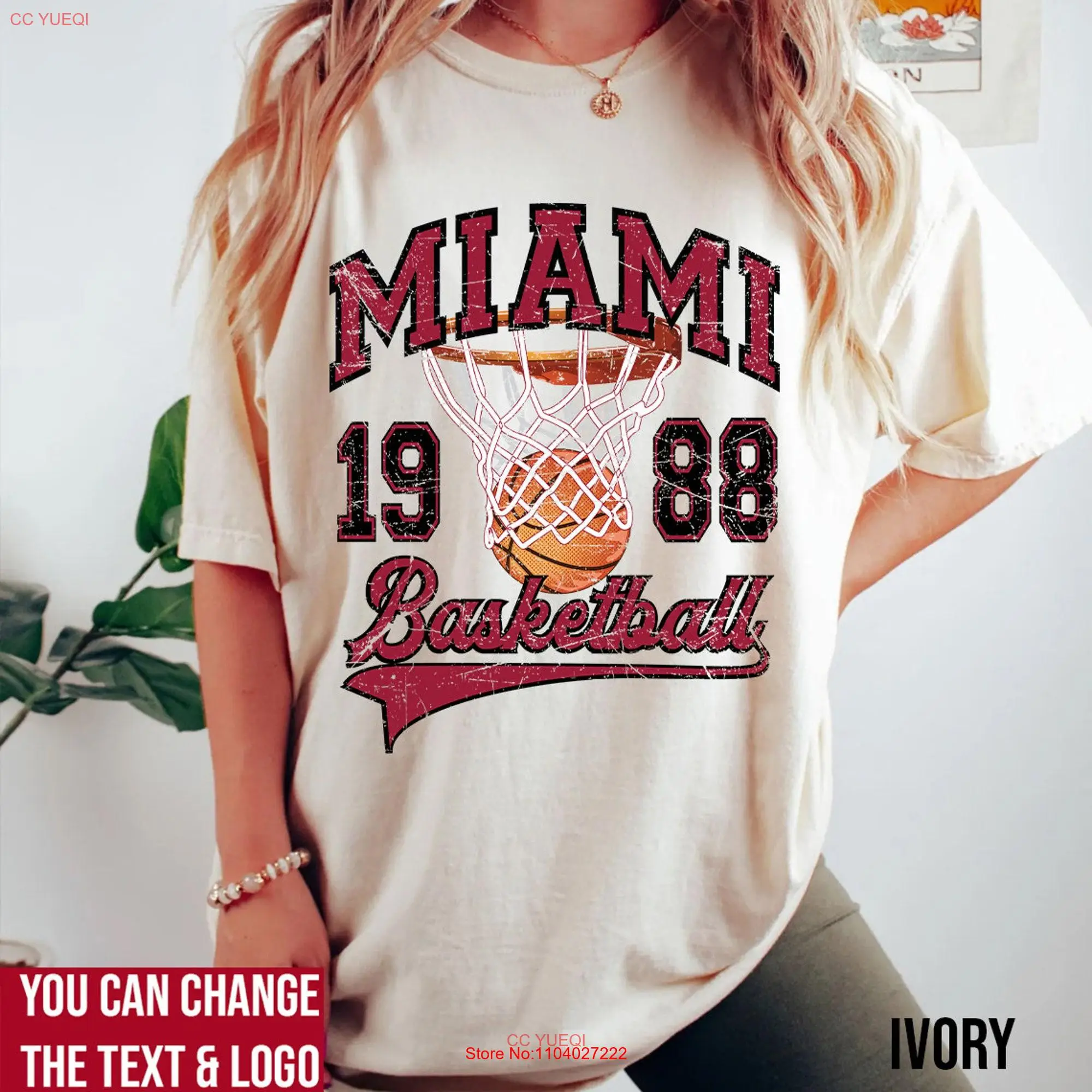 Comfort Colors Miami Basketball T Shirt SweaT Vintage Style fan long or short sleeves
Comfort Colors Miami Basketball T Shirt SweaT Vintage Style fan long or short sleeves