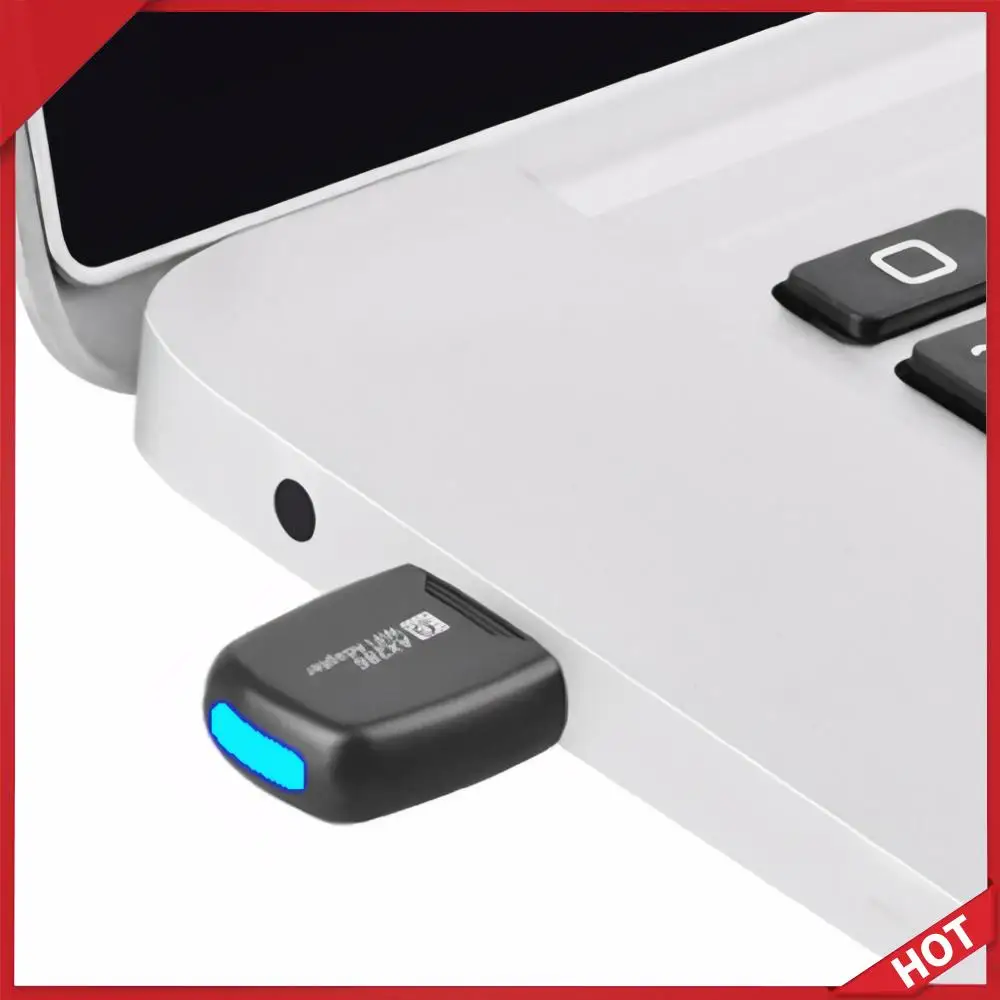 WIFI 6 USB Dongle Mini USB WiFi Card Adapter Driver Free Wireless Network Receiver 2.4GHz 286.8Mbps For PC/Laptop Windows7/10/11