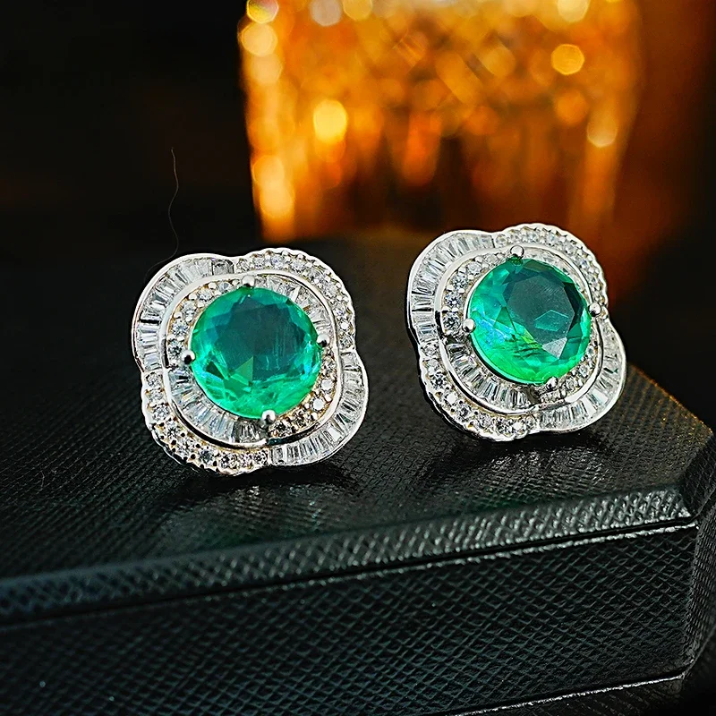 2024 Jinggong Hao Set Colorful Treasure 925 Silver Flower Earrings Set with High Carbon Diamond Temperament Retro Wedding
2024 Jinggong Hao Set Colorful Treasure 925 Silver Flower Earrings Set with High Carbon Diamond Temperament Retro Wedding