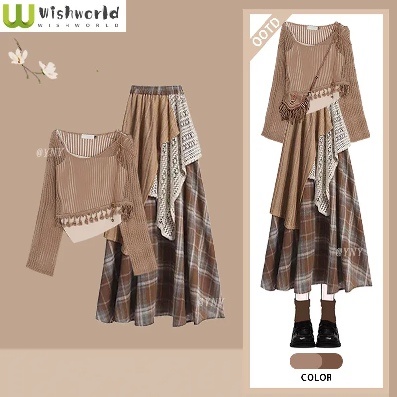 Spring and Autumn New Nomad Style Retro Breathable Top Slimming Strap Tank Top+Elastic Half Skirt 3-Piece Set
Spring and Autumn New Nomad Style Retro Breathable Top Slimming Strap Tank Top+Elastic Half Skirt 3-Piece Set