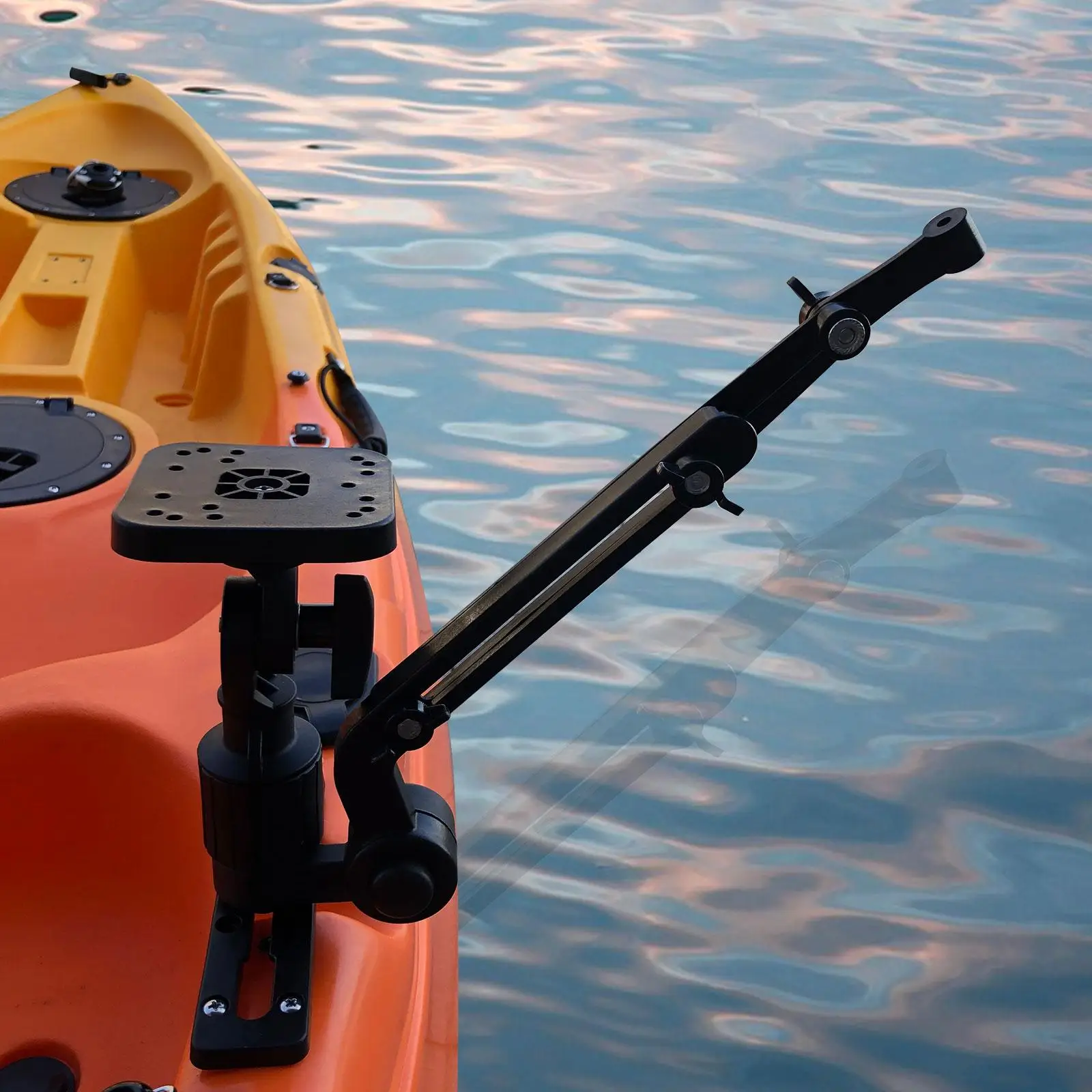 Transducer Mounting Arm Base with Strong Ball Adapter Fish Finder Device Installation Plate for Boat Yacht and Kayak Use
Transducer Mounting Arm Base with Strong Ball Adapter Fish Finder Device Installation Plate for Boat Yacht and Kayak Use