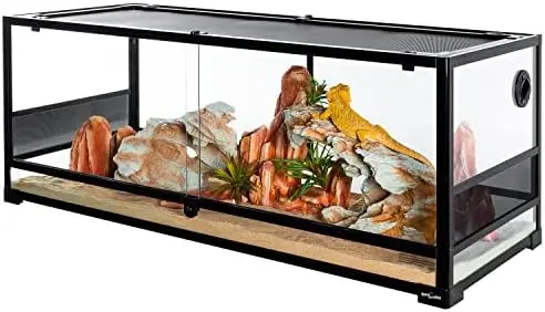 REPTI ZOO 48" Extra-Long Terrarium – Large Glass Habitat for Snakes, Bearded Dragons & Lizards
REPTI ZOO 48" Extra-Long Terrarium – Large Glass Habitat for Snakes, Bearded Dragons & Lizards