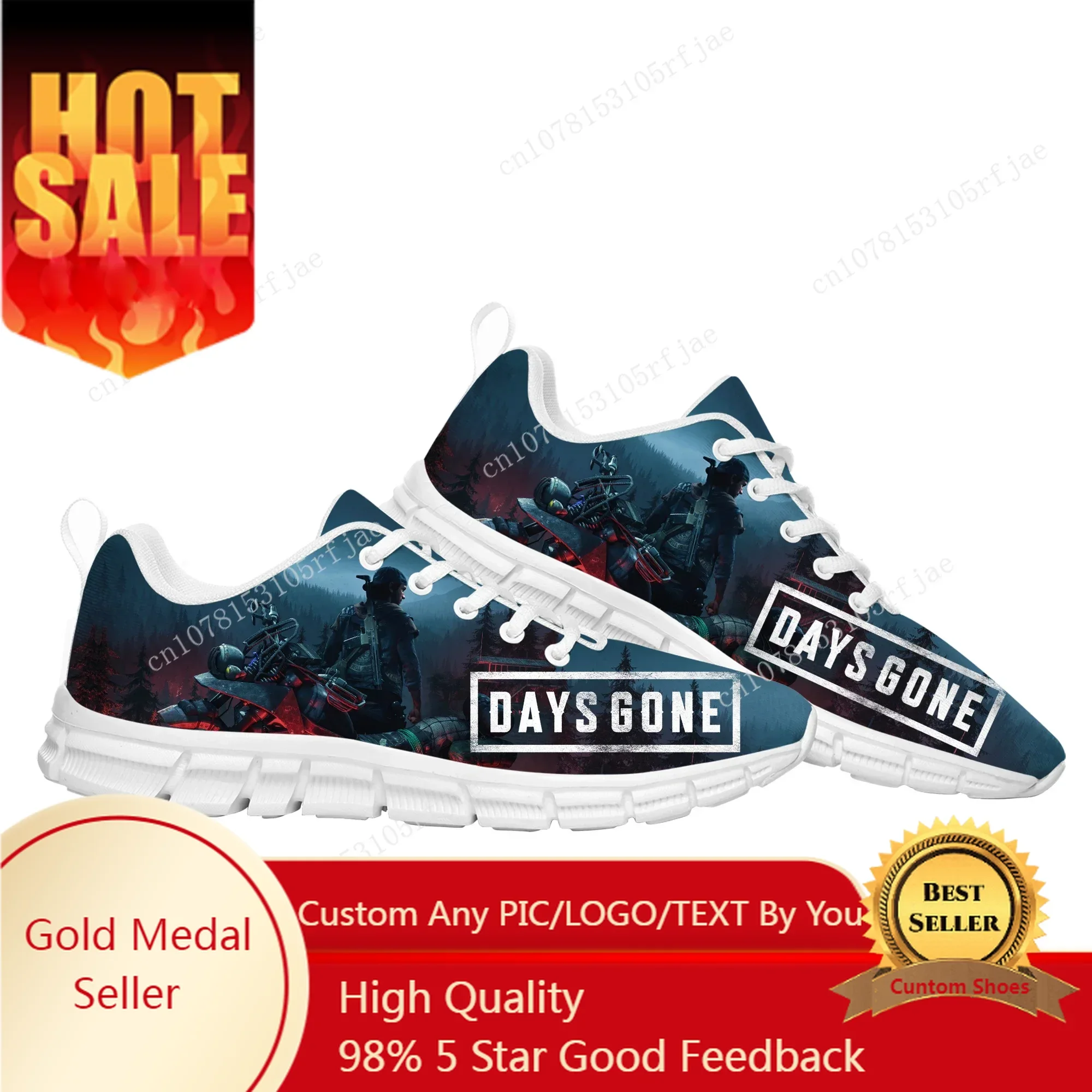Days Gone Спортивная обувь на заказ Горячая мультяшная игра Мужские женские подростковые кроссовки Модные туфли на заказ для пар
Days Gone Спортивная обувь на заказ Горячая мультяшная игра Мужские женские подростковые кроссовки Модные туфли на заказ для пар