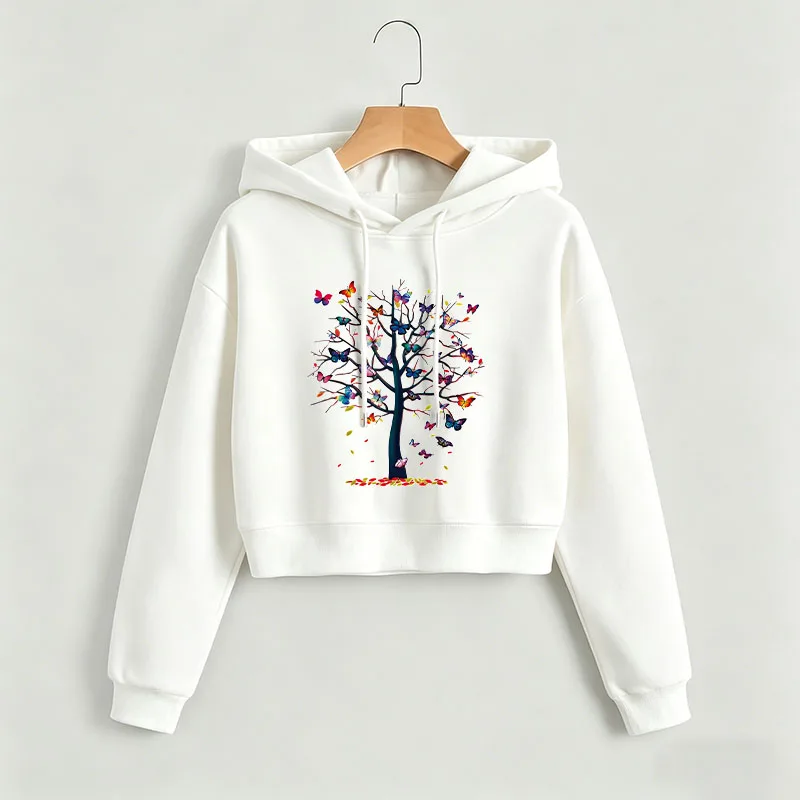 Butterfly Print Autumn Winter Cropped Sweatshirt Crop Top Hoodie Y2k Sweatshirts Gothic Casual Style Clothes
Butterfly Print Autumn Winter Cropped Sweatshirt Crop Top Hoodie Y2k Sweatshirts Gothic Casual Style Clothes