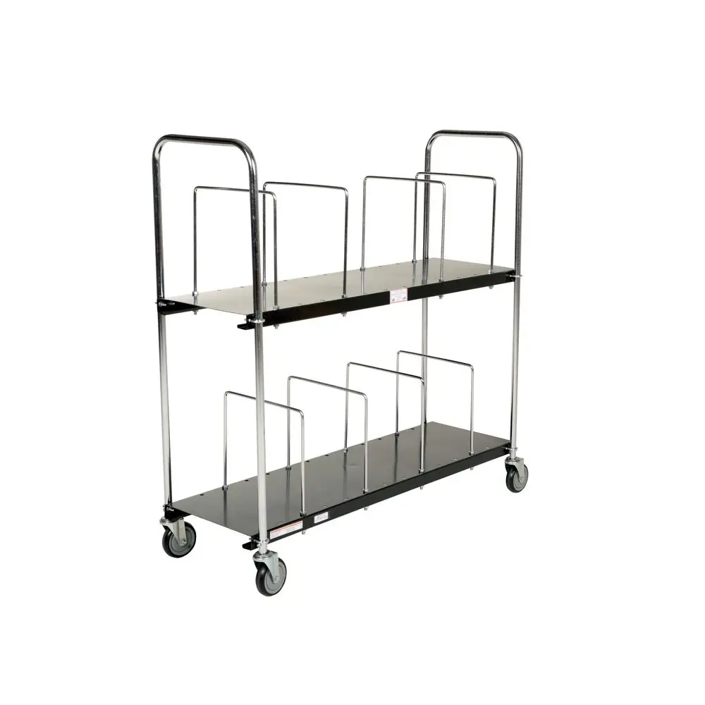CTC1856B Steel Carton Cart, 2 Tiers, Black, 400lb. Load Capacity, 591 8 x 1913 16 x 561 2
CTC1856B Steel Carton Cart, 2 Tiers, Black, 400lb. Load Capacity, 591 8 x 1913 16 x 561 2