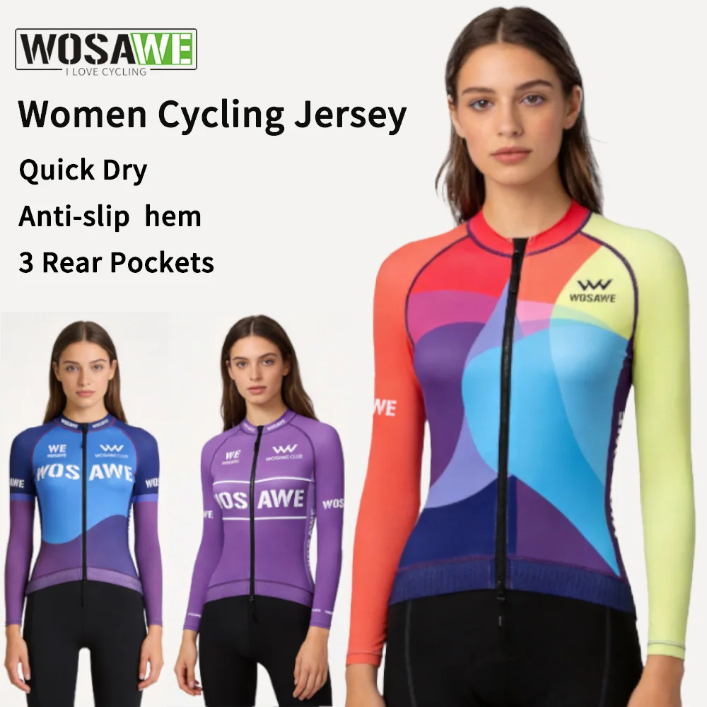 Женская велосипедная майка WOSAWE: легкая, дышащая, с длинными рукавами, мягкая, высокоэластичная, для велоспорта
Женская велосипедная майка WOSAWE: легкая, дышащая, с длинными рукавами, мягкая, высокоэластичная, для велоспорта