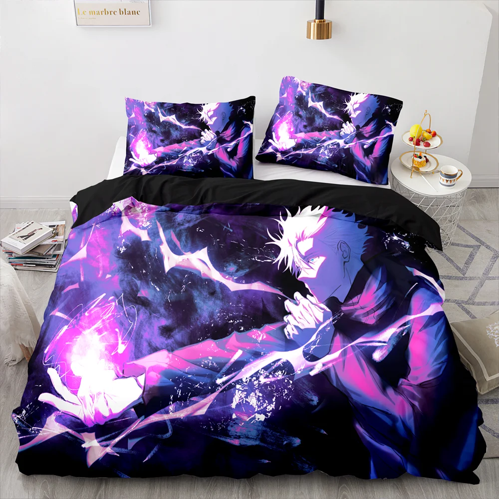 Anime Jujutsu Kaisen Satoru Gojo Bedding Set Boys Girls Twin Queen Size Duvet Cover Pillowcase Bed Kids Adult Home Textileextile
Anime Jujutsu Kaisen Satoru Gojo Bedding Set Boys Girls Twin Queen Size Duvet Cover Pillowcase Bed Kids Adult Home Textileextile