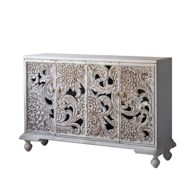 Retro style carved locker wardrobe homestay old solid wood dining side cabinet living room storage cabinet porch
Retro style carved locker wardrobe homestay old solid wood dining side cabinet living room storage cabinet porch