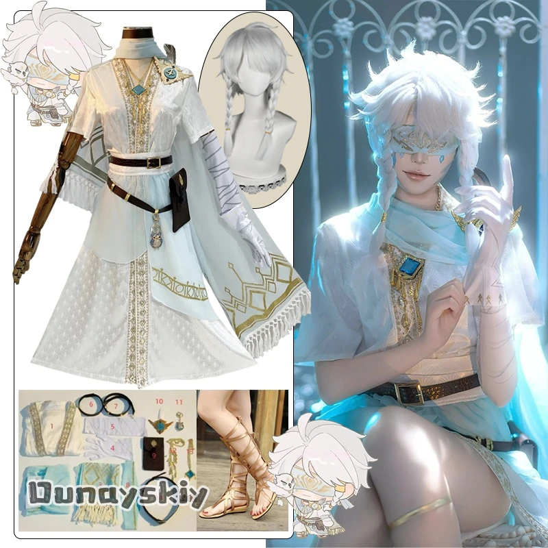 Seer Cosplay Game Identity V Costume Medieval Retro White Gorgeous Combat Uniform Anime Party Role Outfits Wig Shoe Prop Suits
Seer Cosplay Game Identity V Costume Medieval Retro White Gorgeous Combat Uniform Anime Party Role Outfits Wig Shoe Prop Suits