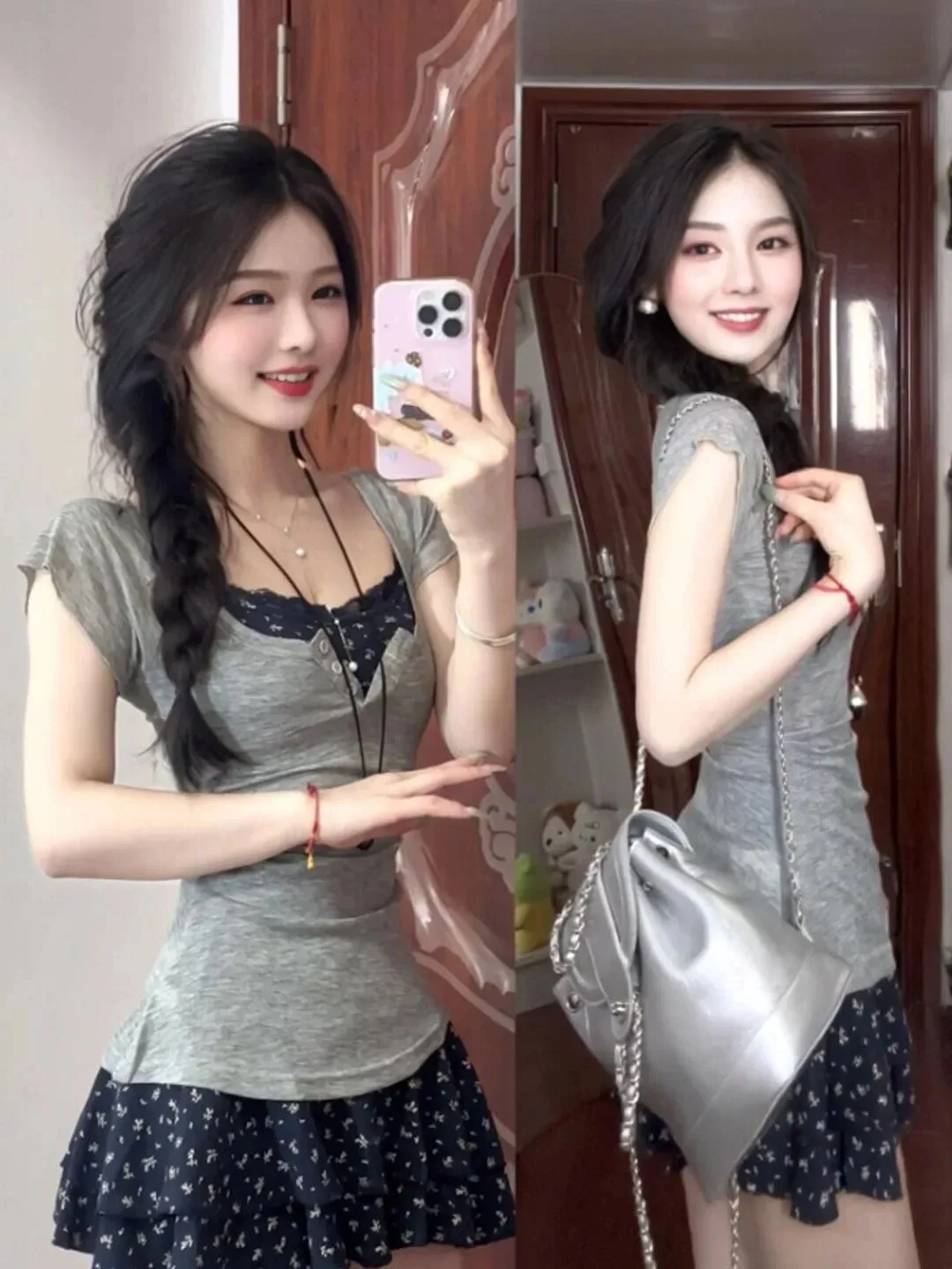 Retro Style Unique Beautiful Floral Print Two-Piece Set Short Tea Break Skirt Summer Fashion Women's Clothing V-Neck Sleeveless
Retro Style Unique Beautiful Floral Print Two-Piece Set Short Tea Break Skirt Summer Fashion Women's Clothing V-Neck Sleeveless