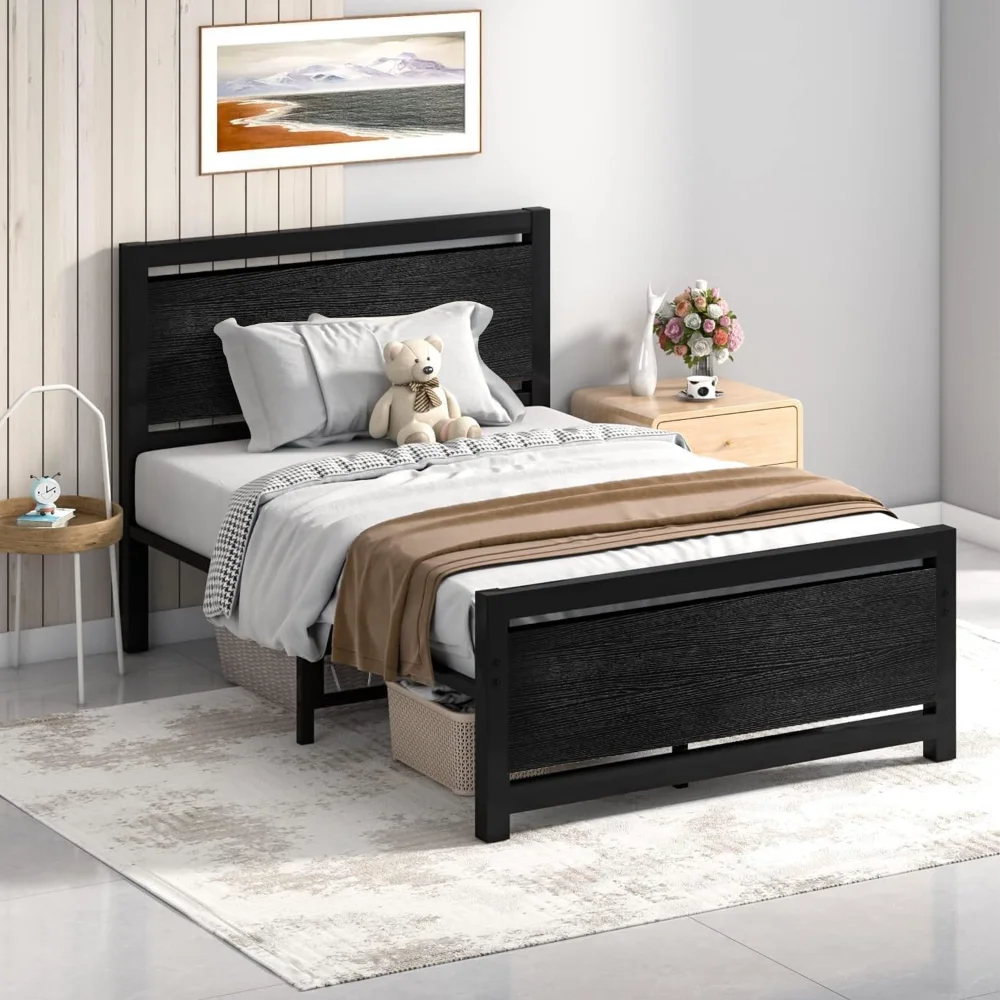 Catrimown Twin Bed Frames with Wood Headboard, Metal Twin Size Bed Frame with Strong Steel Slat Support, Heavy Duty Platform Bed
Catrimown Twin Bed Frames with Wood Headboard, Metal Twin Size Bed Frame with Strong Steel Slat Support, Heavy Duty Platform Bed