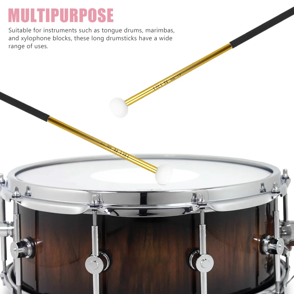 2pcs Aluminum Alloy Drum Mallets Felt Head Bass Drum Stick Percussion Instrument Accessory Replacement Drumsticks Music Supplies
2pcs Aluminum Alloy Drum Mallets Felt Head Bass Drum Stick Percussion Instrument Accessory Replacement Drumsticks Music Supplies