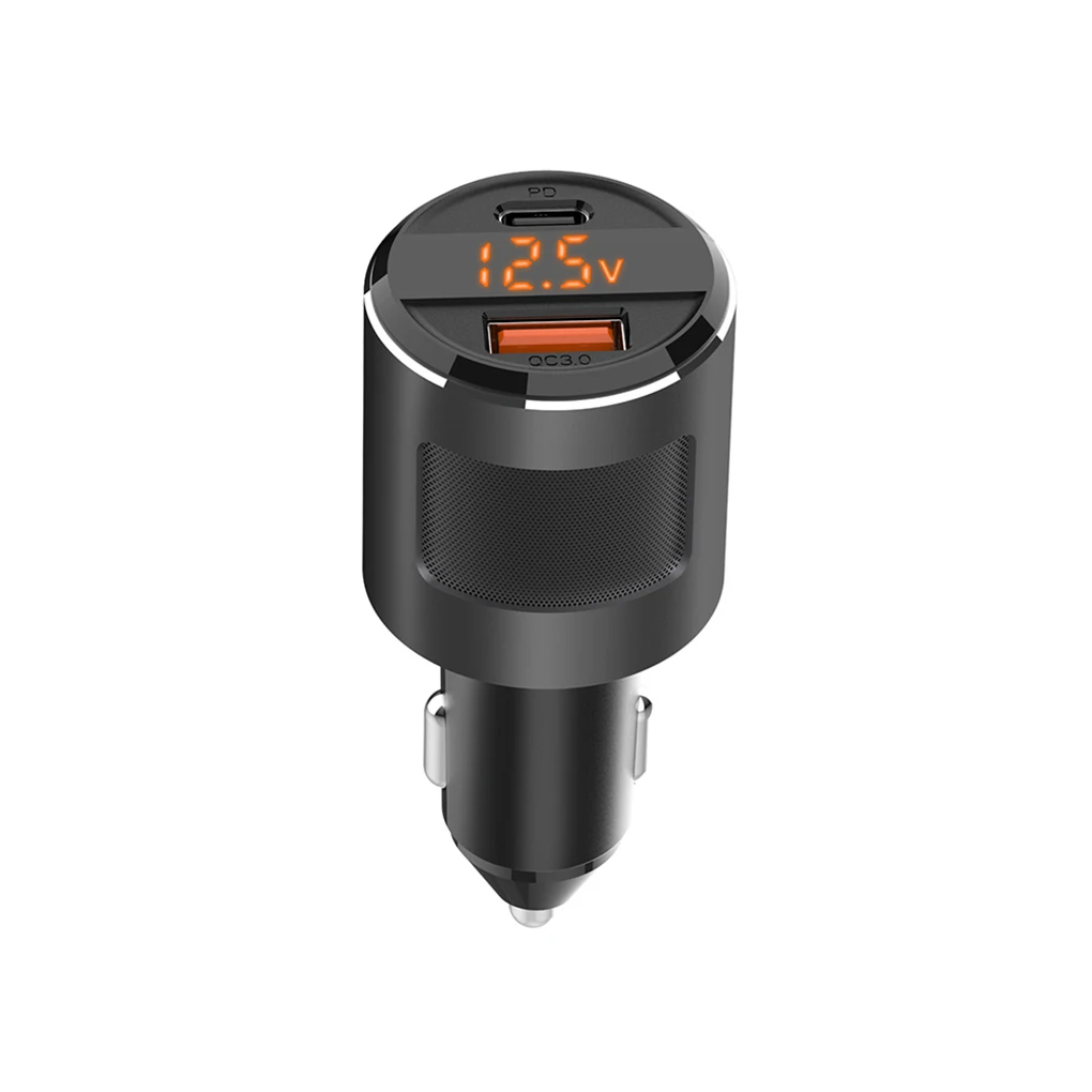 Автомобильное зарядное устройство QC 3.0, адаптер быстрой зарядки 65W 5V 4.2A с двумя портами USB-A и USB-C, черный
Автомобильное зарядное устройство QC 3.0, адаптер быстрой зарядки 65W 5V 4.2A с двумя портами USB-A и USB-C, черный