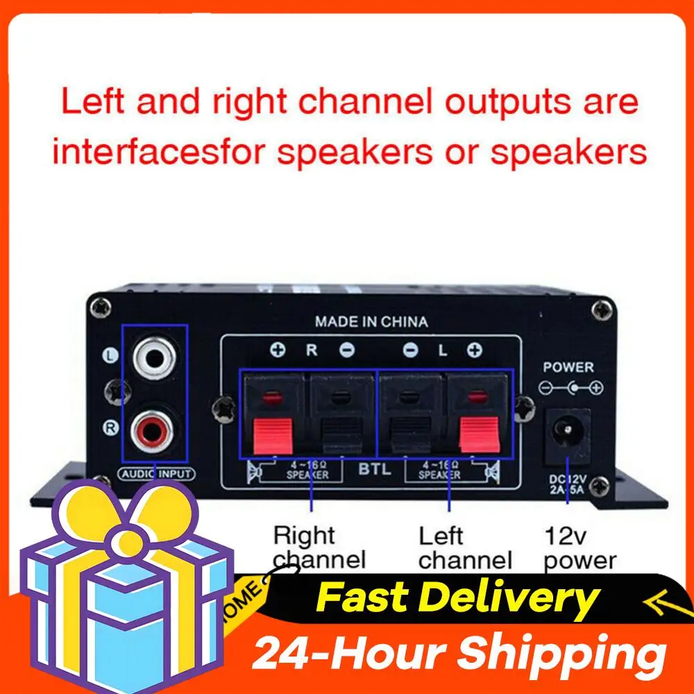 Автомобильный усилитель мощности AK-170 для дома, мини Hi-Fi стереоусилитель звука 200Вт+200Вт с RCA-входом, двухканальный аудиоусилитель
Автомобильный усилитель мощности AK-170 для дома, мини Hi-Fi стереоусилитель звука 200Вт+200Вт с RCA-входом, двухканальный аудиоусилитель