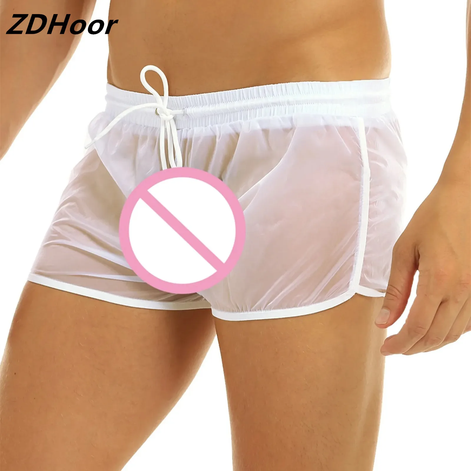 Mens See Through Boxer Shorts Panties Soft Fabric Drawstring Lightweight Trunks Casual Sports Swimming Wear Shorts Hot
Mens See Through Boxer Shorts Panties Soft Fabric Drawstring Lightweight Trunks Casual Sports Swimming Wear Shorts Hot