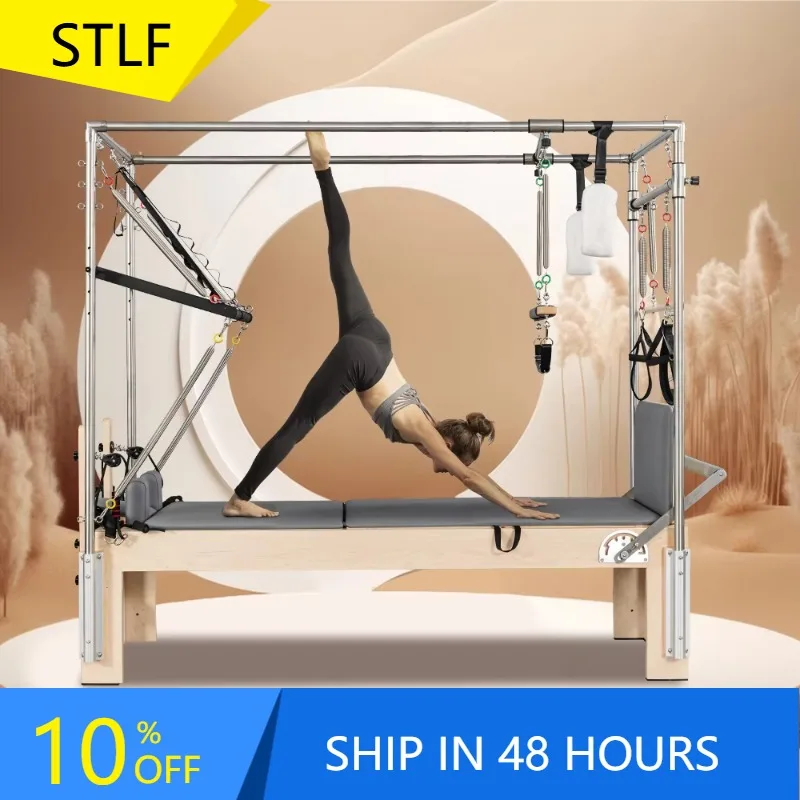 YTYIN Oak Maple Studio Fitness Set With Reformer Training Bed Wood Gym Pilates Machine Box And Board Included
YTYIN Oak Maple Studio Fitness Set With Reformer Training Bed Wood Gym Pilates Machine Box And Board Included