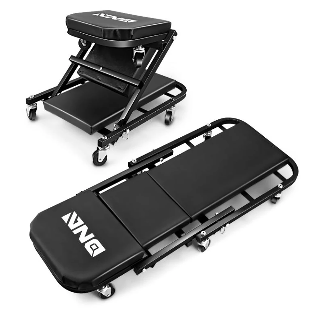 2-in-1 Foldable Garage Creeper Shop Seat, 300LBS Capacity Automotive Mechanic Repair Under Car Rolling Creeper Seat
2-in-1 Foldable Garage Creeper Shop Seat, 300LBS Capacity Automotive Mechanic Repair Under Car Rolling Creeper Seat