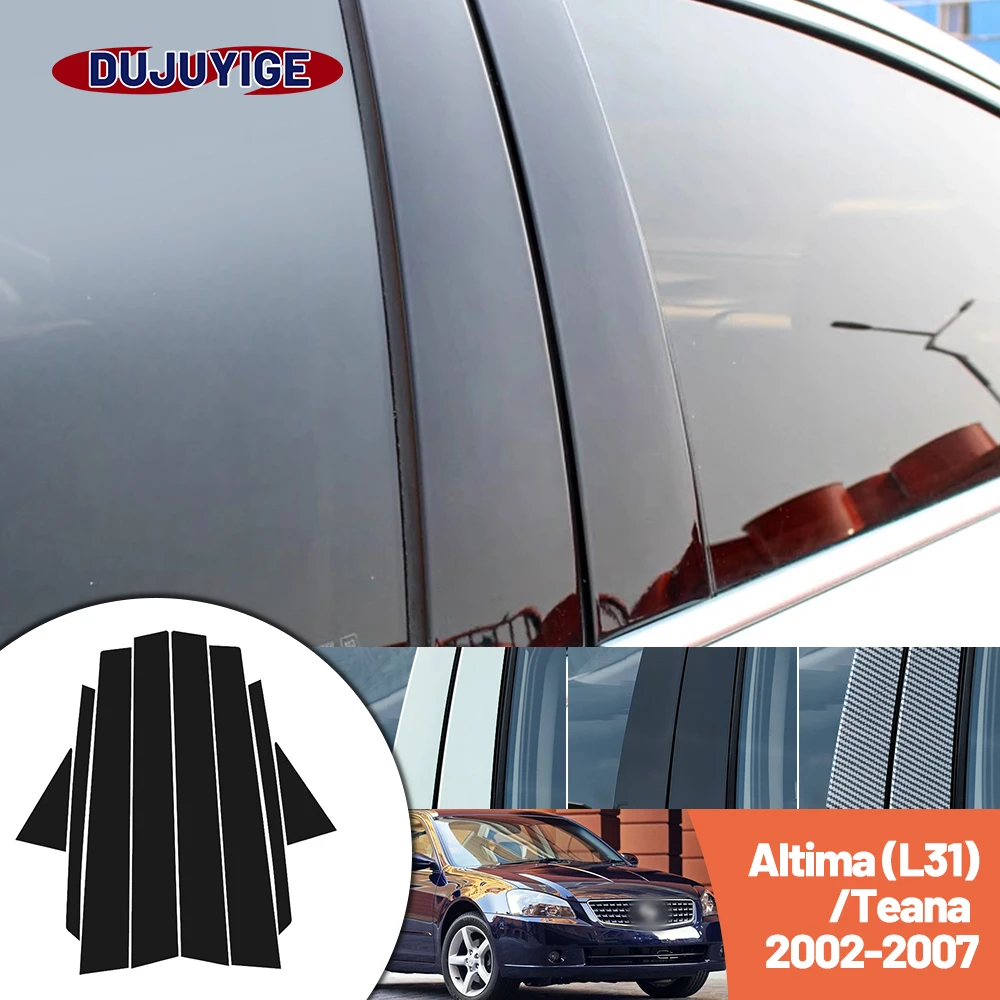 Bright black carbon fiber door and window B C Pillar sticker suitable For Nissan Altima L31 Teana 2002-2007 2003 2004 2005 2006
Bright black carbon fiber door and window B C Pillar sticker suitable For Nissan Altima L31 Teana 2002-2007 2003 2004 2005 2006