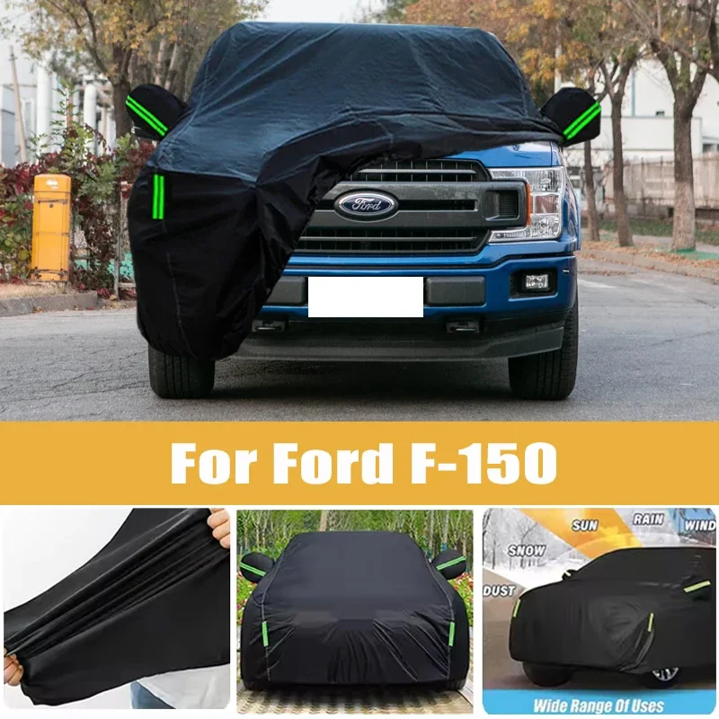 For Ford F-150 Full Car Cover Four Seasons Universal Outdoor Sun Anti UV Rain Snow Dust Protection Oxford Cloth Car Accessories
For Ford F-150 Full Car Cover Four Seasons Universal Outdoor Sun Anti UV Rain Snow Dust Protection Oxford Cloth Car Accessories