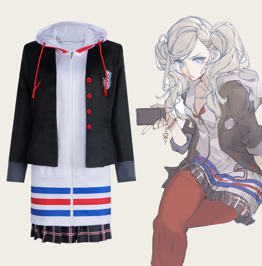 Cosplay Game Persona 5 Anne Taka maki Costume Daily Japanese jk school uniform cosplay costume Halloween Anne Taka maki full set
Cosplay Game Persona 5 Anne Taka maki Costume Daily Japanese jk school uniform cosplay costume Halloween Anne Taka maki full set
