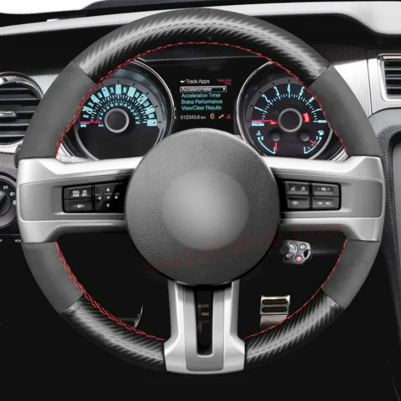 For Ford Mustang GT GT500 Convertible 2009 2010 2011 2012 2013 2014 Customized Carbon Fider Leather Braid Steering Wheel Cover
For Ford Mustang GT GT500 Convertible 2009 2010 2011 2012 2013 2014 Customized Carbon Fider Leather Braid Steering Wheel Cover
