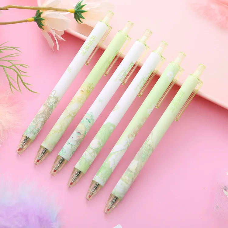 6 bags of Matcha Green Press gel pen pink cherry blossom Press water pen high color value Office sign pen Glass pen
6 bags of Matcha Green Press gel pen pink cherry blossom Press water pen high color value Office sign pen Glass pen