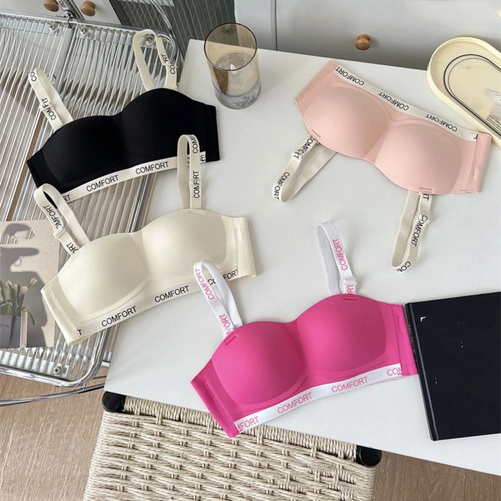 Letter Wireless Deep V Bra Shockproof Close-fitting Push Up Underwear Gathered Breasts Adjustable Brassiere for Women Running
Letter Wireless Deep V Bra Shockproof Close-fitting Push Up Underwear Gathered Breasts Adjustable Brassiere for Women Running