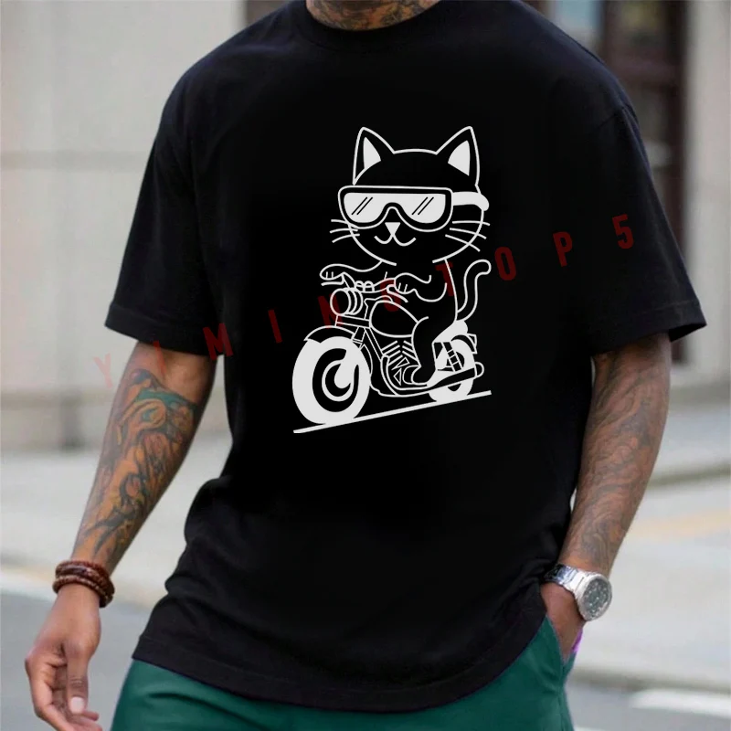 Abenteuerkatze Auf Einem Motorrad Classic T-Shirt Cotton Men Summer Casual Short Sleeve Round Neck Tees
Abenteuerkatze Auf Einem Motorrad Classic T-Shirt Cotton Men Summer Casual Short Sleeve Round Neck Tees