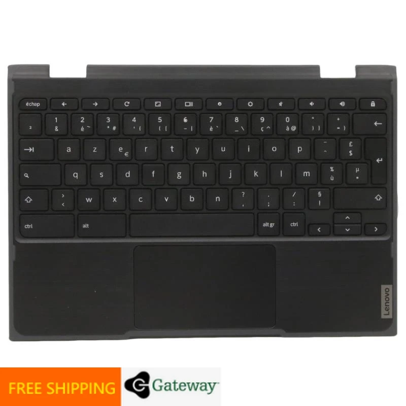 FR French Black Keyboard Upper Case Palmrest Shell Cover For Lenovo 300e Chromebook 2nd Gen 5CB0Y57974
FR French Black Keyboard Upper Case Palmrest Shell Cover For Lenovo 300e Chromebook 2nd Gen 5CB0Y57974