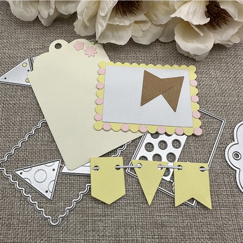 Металлические вырубные шаблоны для декоративных элементов в виде флагов, для скрапбукинга, альбомов, бумажных открыток, тиснения
Металлические вырубные шаблоны для декоративных элементов в виде флагов, для скрапбукинга, альбомов, бумажных открыток, тиснения