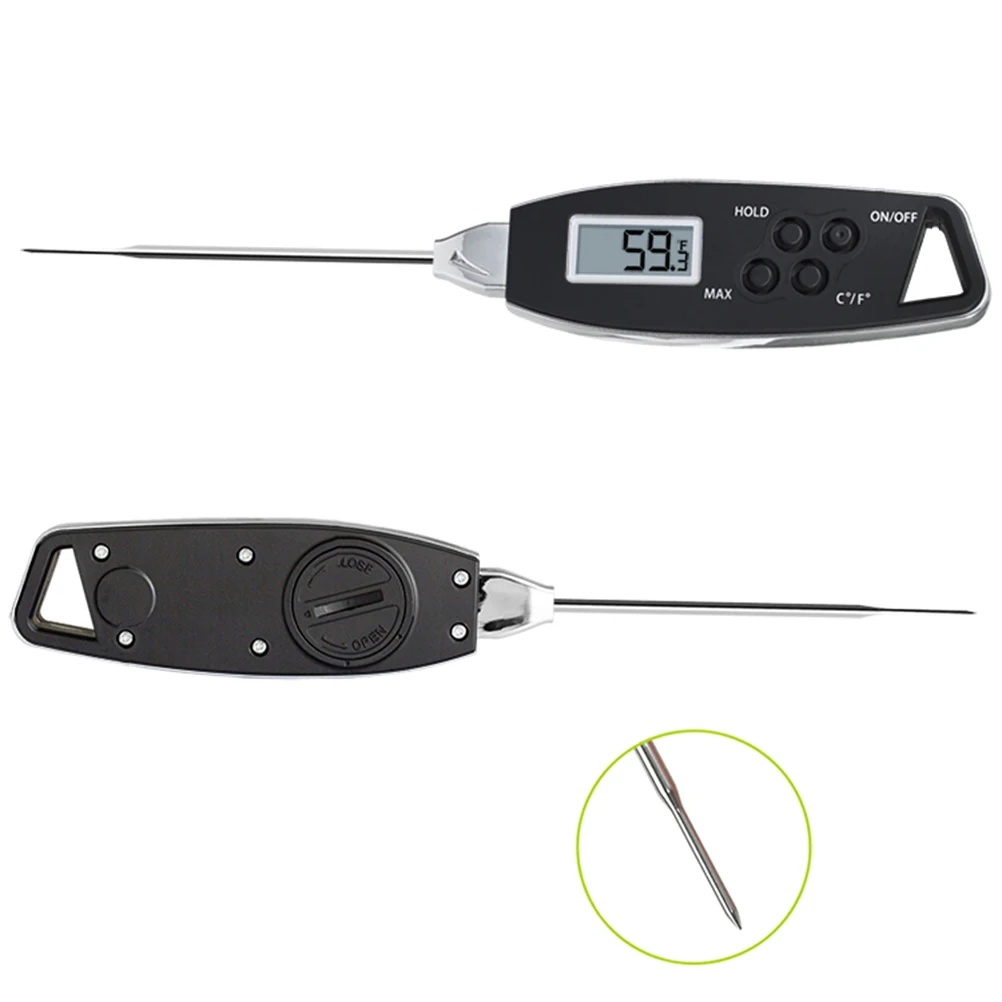 Thermometer Instant Read ±05℃ Accuracy 4s Quick LCD Kitchen Meat Temp Measurer Drink Coffee BBQ Waterproof
Thermometer Instant Read ±05℃ Accuracy 4s Quick LCD Kitchen Meat Temp Measurer Drink Coffee BBQ Waterproof