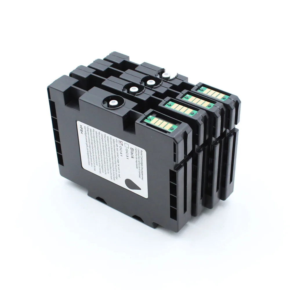 4 шт./лот GC41 пустой совместимый картридж с чипом для Ricoh GC41 SAWGRASS SG400 SG800 SG400NA SG400EU SG800NA SG800EU 
4 шт./лот GC41 пустой совместимый картридж с чипом для Ricoh GC41 SAWGRASS SG400 SG800 SG400NA SG400EU SG800NA SG800EU