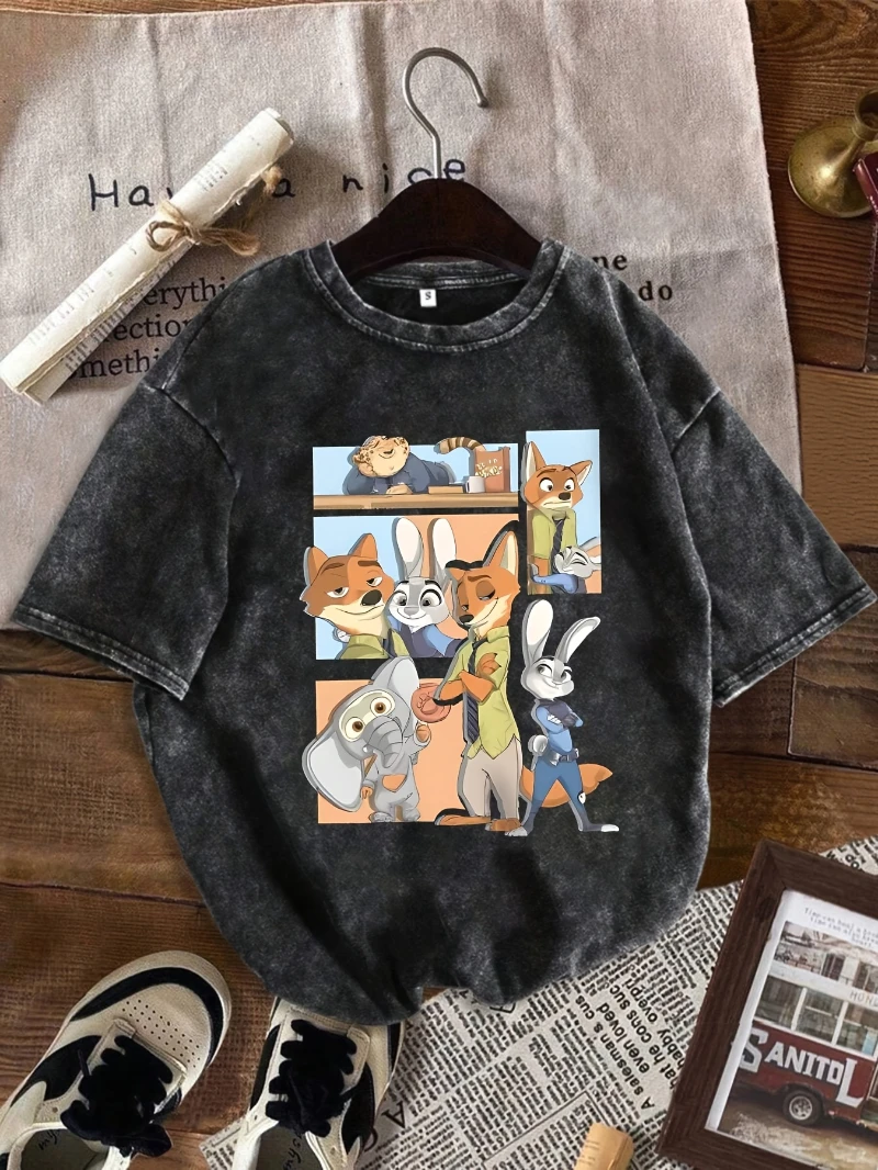Potdemiel Zootopia Women's Judy Hopps & Nick Wilde Graphic T-Shirt | Soft Everyday Tee, Lightweight Disney Costume Apparel
Potdemiel Zootopia Women's Judy Hopps & Nick Wilde Graphic T-Shirt | Soft Everyday Tee, Lightweight Disney Costume Apparel
