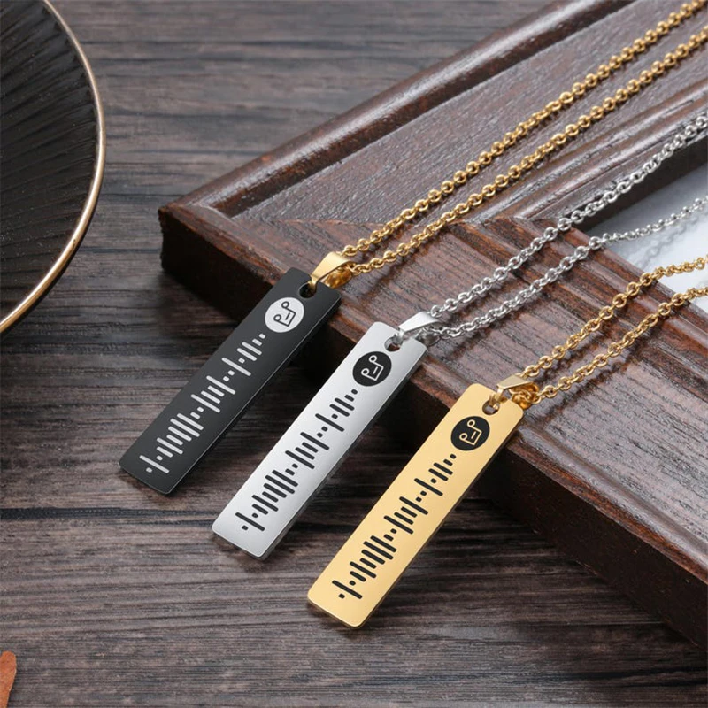 Customized Spotify Necklace Stainless Steel Personalized Engraved Spotify Music Song QR Code Pendant Music Lover Exclusive Gift
Customized Spotify Necklace Stainless Steel Personalized Engraved Spotify Music Song QR Code Pendant Music Lover Exclusive Gift