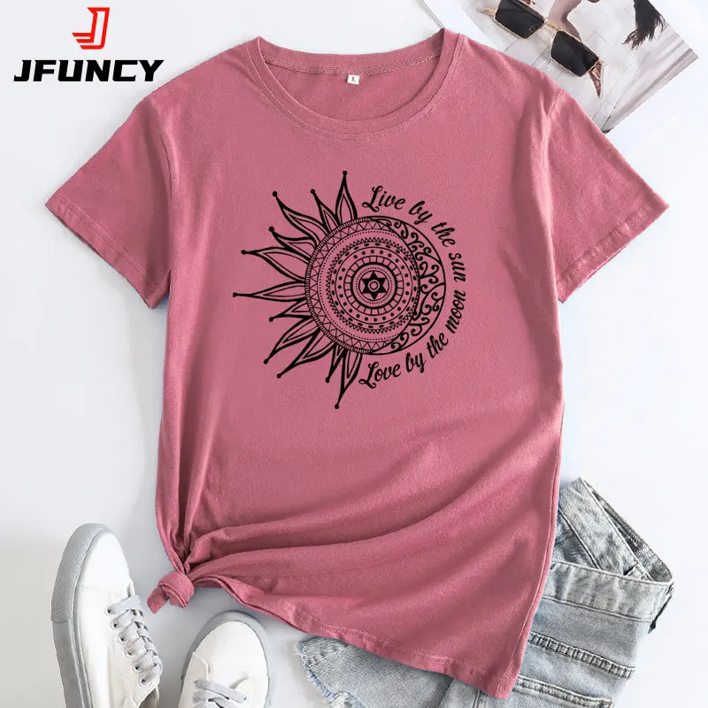 JFUNCY Women's Summer T-shirt 2024 Fashion Short Sleeve T Shirt Casual Loose Tee Shirts Woman Cotton Tops Female Clothing
JFUNCY Women's Summer T-shirt 2024 Fashion Short Sleeve T Shirt Casual Loose Tee Shirts Woman Cotton Tops Female Clothing