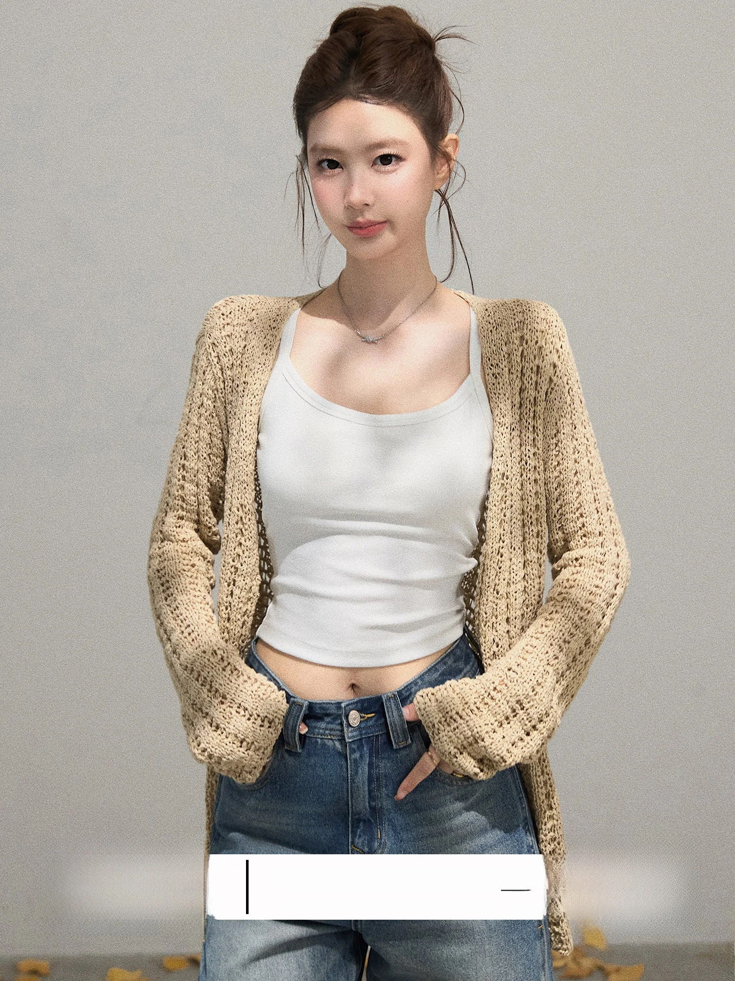 Exquisite Long Sleeve Knitted Sweater Women's Casual Style Hollow out Drapey Knitwear Spring Loose Slimming Open Cardigan Top
Exquisite Long Sleeve Knitted Sweater Women's Casual Style Hollow out Drapey Knitwear Spring Loose Slimming Open Cardigan Top
