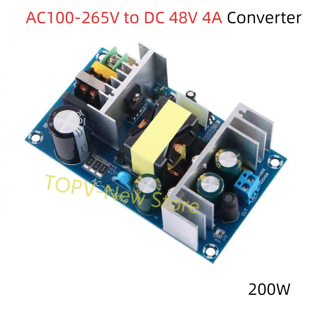 Модуль импульсного источника питания AC100-265V-DC 48 В 4 А преобразователь 200 Вт плата питания с защитой от перенапряжения и перегрузки по току
Модуль импульсного источника питания AC100-265V-DC 48 В 4 А преобразователь 200 Вт плата питания с защитой от перенапряжения и перегрузки по току
