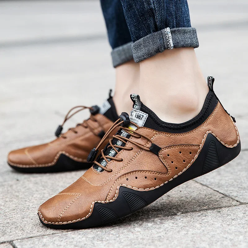 Leather Shoes2024 Trendy Street Casual Shoes Comfortable Foot Feel Handsome Black Flat Shoes Men's Autumn Plus Size Date Walking
Leather Shoes2024 Trendy Street Casual Shoes Comfortable Foot Feel Handsome Black Flat Shoes Men's Autumn Plus Size Date Walking