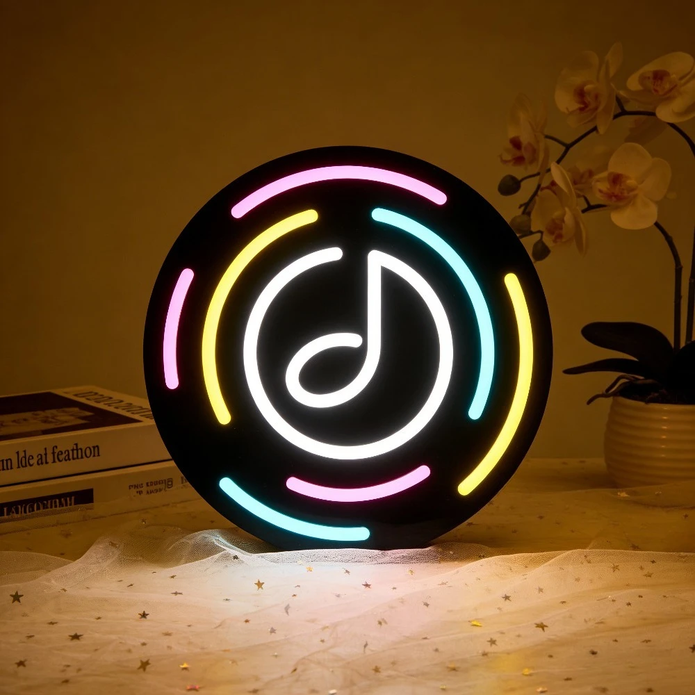 Music Note LED Neon Sign Round Colorful Wall Art for Bedroom Living Room Party Decor Retro Music Theme Ambiance Lighting Gift
Music Note LED Neon Sign Round Colorful Wall Art for Bedroom Living Room Party Decor Retro Music Theme Ambiance Lighting Gift
