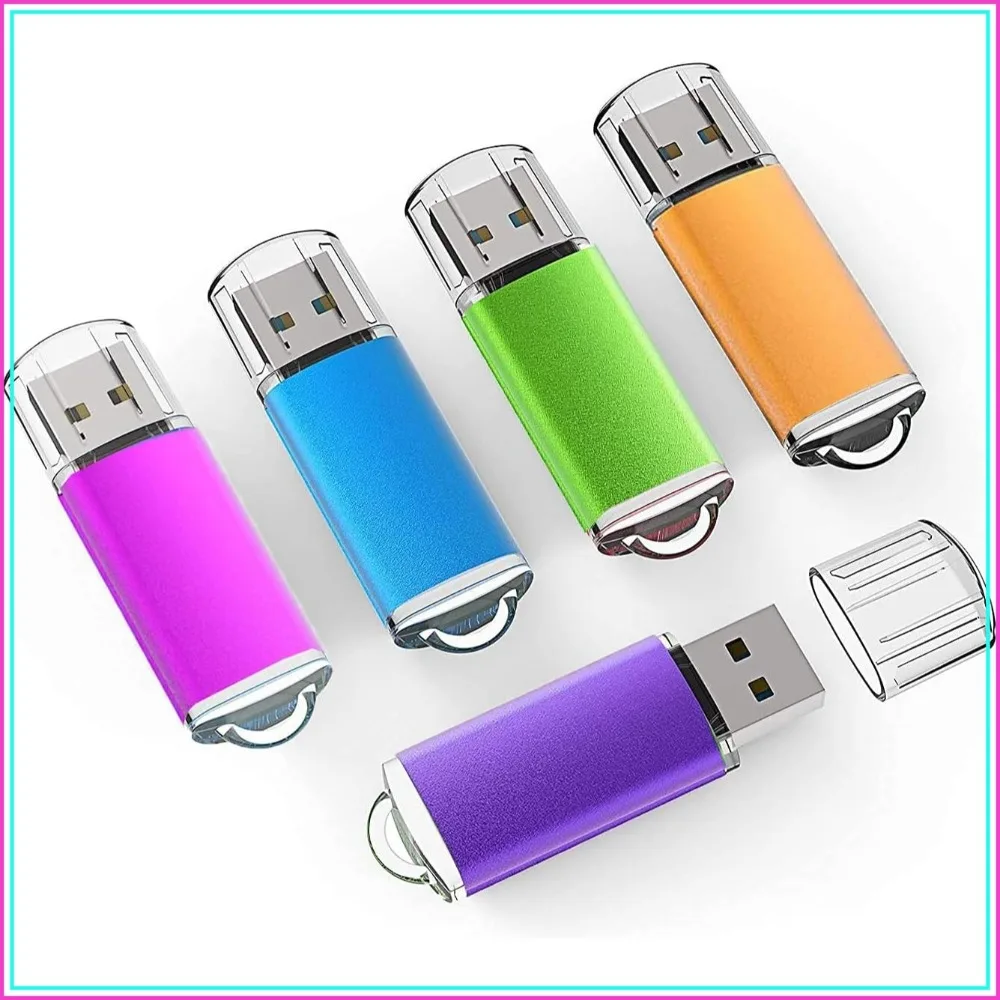 5 Pack 64GB USB 3.0 Flash Drives, Multicolored Thumb Drives for Fast Data Storage & Transfer
5 Pack 64GB USB 3.0 Flash Drives, Multicolored Thumb Drives for Fast Data Storage & Transfer