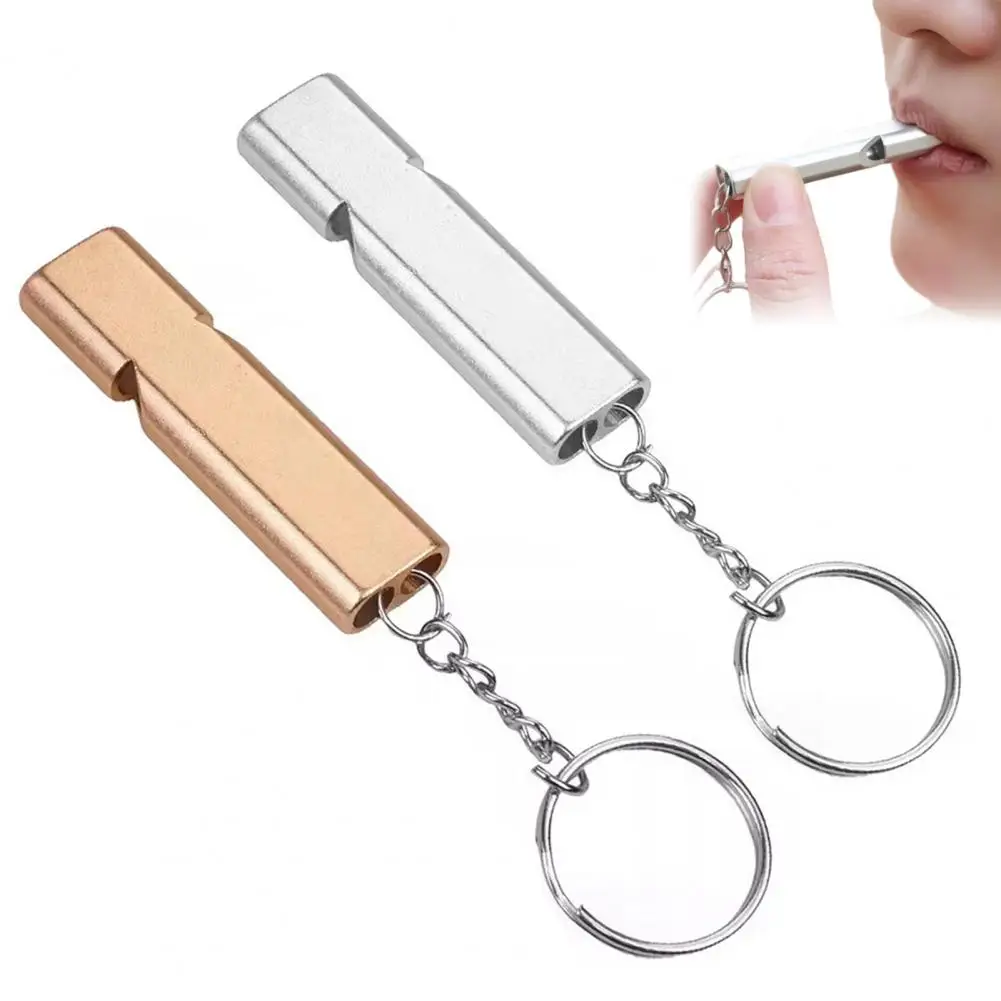 Уличные аварийные свистки с брелоком из прочного алюминиевого сплава для кемпинга, походов, охоты, выживания, спорта, дрессировки животных
Уличные аварийные свистки с брелоком из прочного алюминиевого сплава для кемпинга, походов, охоты, выживания, спорта, дрессировки животных