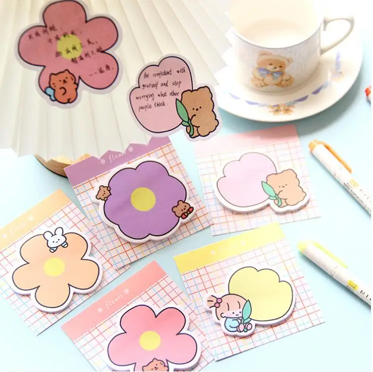 50 pcs/lot Kawaii Bear Flower Girl Memo Pad Sticky Note Cute N Times Stationery Label Notepad Post school supplies
50 pcs/lot Kawaii Bear Flower Girl Memo Pad Sticky Note Cute N Times Stationery Label Notepad Post school supplies
