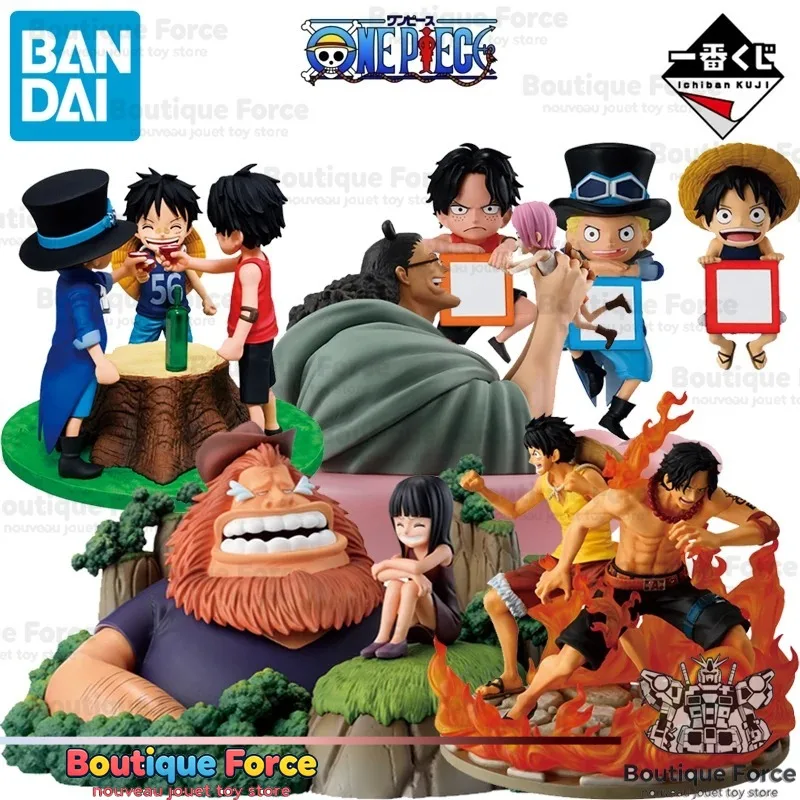 Коллекционная фигурка BANDAI One Piece: Луффи, Сабо, Эйс, Бонни, Кума, Робин, Сауль — аниме-игрушка Ichiban Kuji, модель, подарок
Коллекционная фигурка BANDAI One Piece: Луффи, Сабо, Эйс, Бонни, Кума, Робин, Сауль — аниме-игрушка Ichiban Kuji, модель, подарок