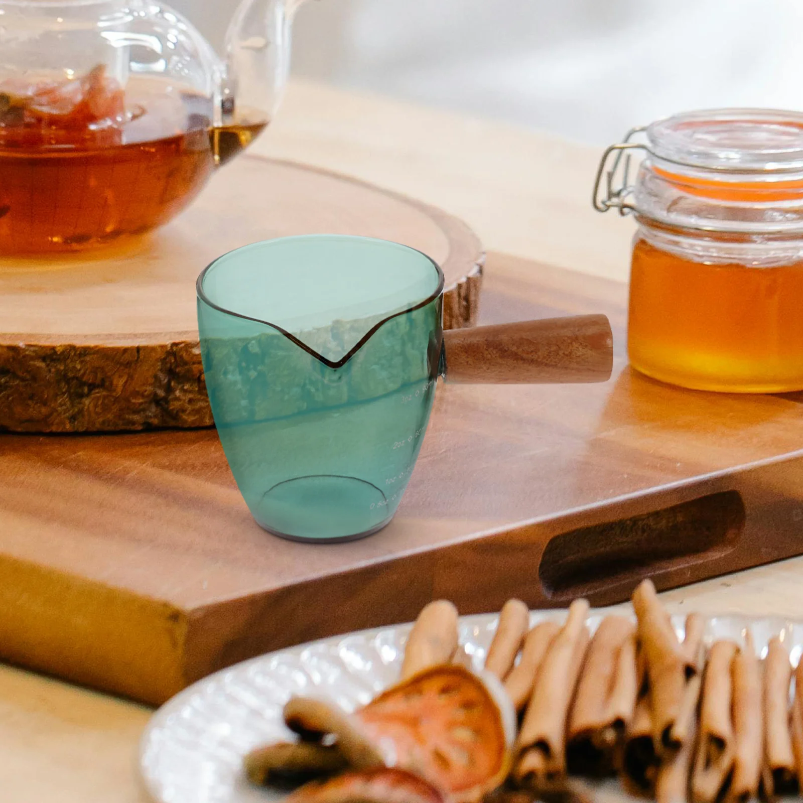 Mini Milk Pitcher Glass Creamer Dispenser With Wooden Handle Small Pitcher For Honey Sauce Container Coffee Syrup
Mini Milk Pitcher Glass Creamer Dispenser With Wooden Handle Small Pitcher For Honey Sauce Container Coffee Syrup