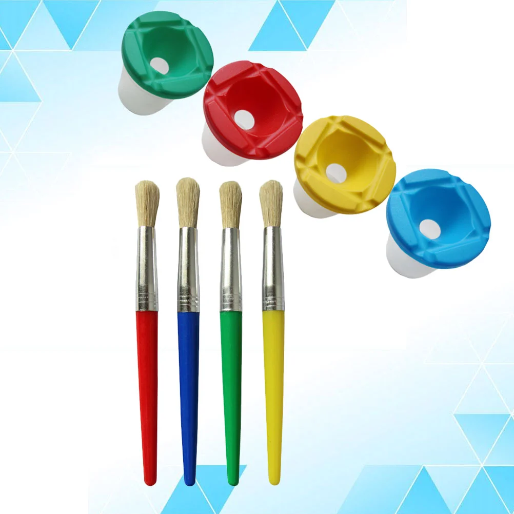 1 Set/8 Pcs Pigment Color Cup Anti-falling Graffiti Tool Children's DIY Wash Cup Pen Washing Holder Paint Kit (Cup, Brush, 4 for
1 Set/8 Pcs Pigment Color Cup Anti-falling Graffiti Tool Children's DIY Wash Cup Pen Washing Holder Paint Kit (Cup, Brush, 4 for