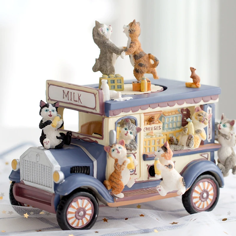 2021 wholesale cartoon car milk car music box creative cute cat dancing music box children's birthday Christmas gift music box
2021 wholesale cartoon car milk car music box creative cute cat dancing music box children's birthday Christmas gift music box