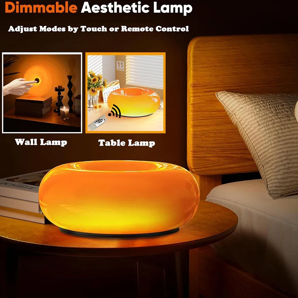 Room Donut Wall Lamp Orange LED Lights Home Decor Creative Donut Round Light With Touch Switch Rooms Bedroom Lighting 6type Plug
Room Donut Wall Lamp Orange LED Lights Home Decor Creative Donut Round Light With Touch Switch Rooms Bedroom Lighting 6type Plug