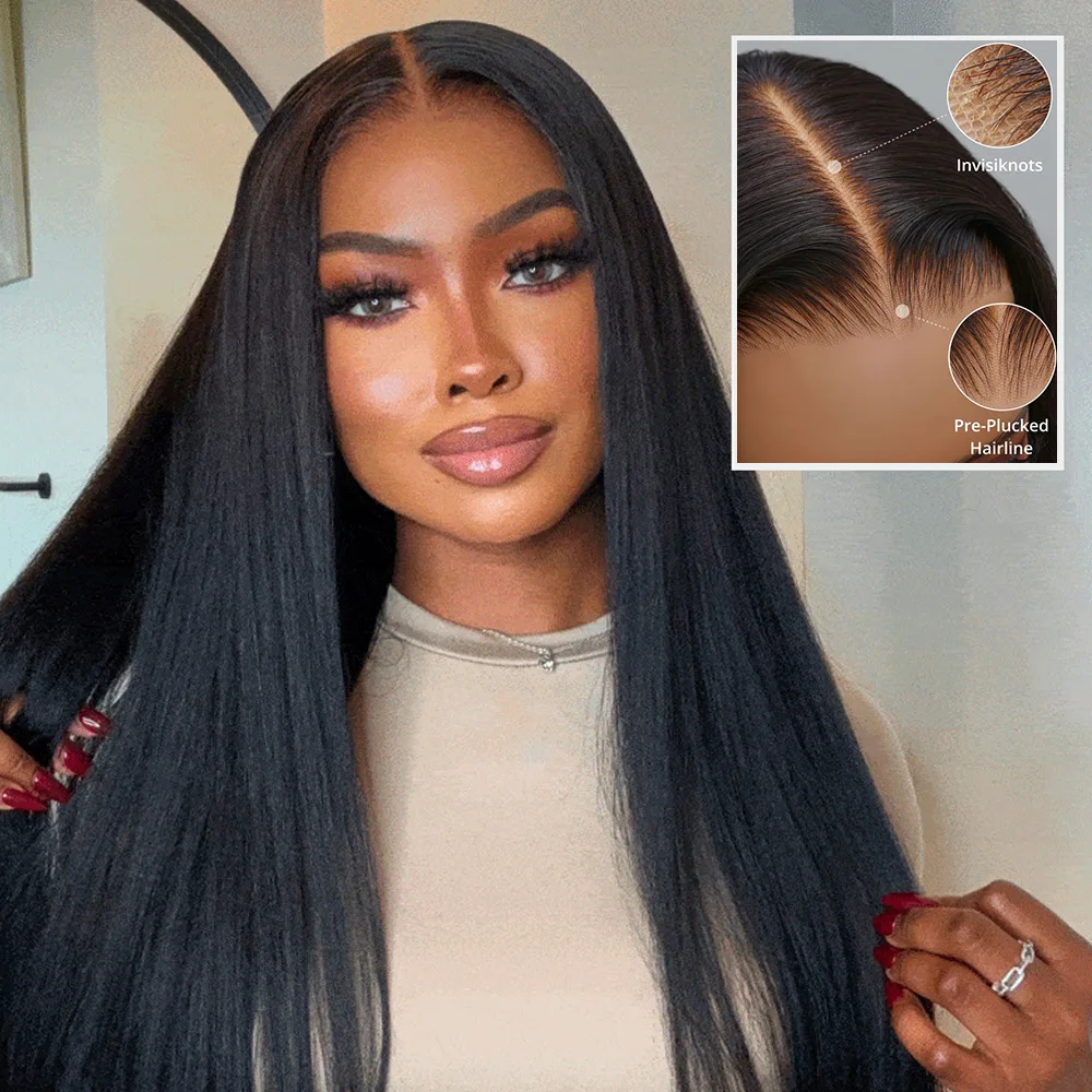 Wear And Go Straight Glueless Wig Pre-Cut 5x7 HD Transparent Lace Wig Preplucked Brazilian Straight Human Hair Wigs For Women
Wear And Go Straight Glueless Wig Pre-Cut 5x7 HD Transparent Lace Wig Preplucked Brazilian Straight Human Hair Wigs For Women