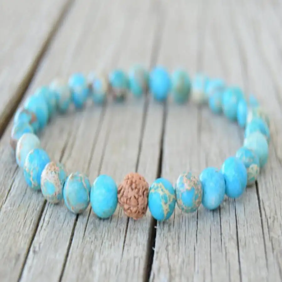 Handmade Emperor Stone bead bracelet,men's cuff button bracelet,Ramadan prayer bead,women's meditation,holiday gift,daily wear
Handmade Emperor Stone bead bracelet,men's cuff button bracelet,Ramadan prayer bead,women's meditation,holiday gift,daily wear